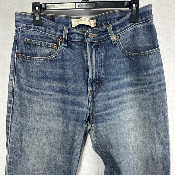 Levis 550 Relaxed Fit Baggy Jeans Size 33 x 30 Medium Wash 100% Cotton Y2K - Picture 2 of 11
